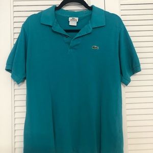 Turquoise Lacoste polo